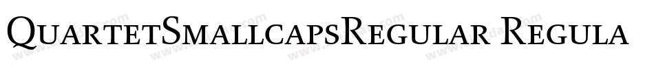 QuartetSmallcapsRegular Regular字体转换